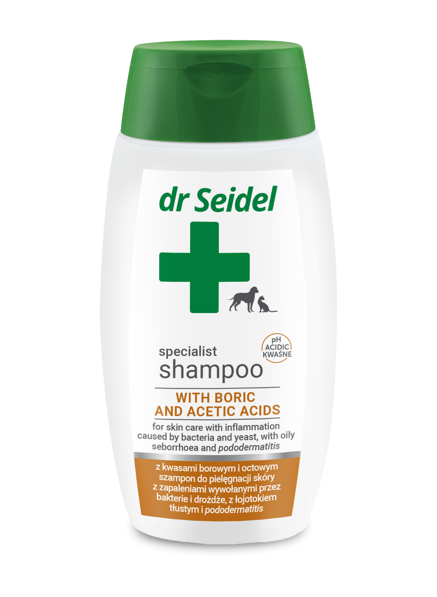 Szampon Dr Seidel z kwasami borowym i octowym 220 ml
